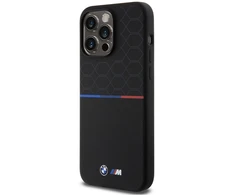 BMW M Silikoninis Pattern MagSafe Apple iPhone 15 Pro Max - dėklas telefonui juodos spalvos