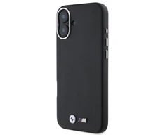 BMW BMHMP16M23PMWK Apple iPhone 16 Plus 6.7" dėklas telefonui juodos spalvos M Smooth Full Wrapped Metal MagSafe