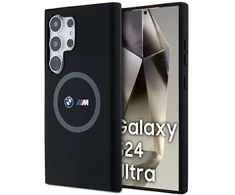 BMW M silikoninis Printed Ring MagSafe Samsung Galaxy S24 Ultra - dėklas telefonui juodos spalvos