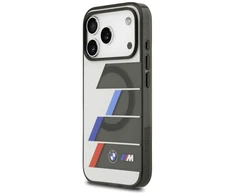 BMW M IML Metal Mygtukai Tricolor Lines MagSafe dėklas Apple iPhone 17 Pro Anthracite