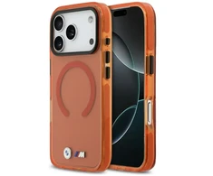 Dėklas BMW M IML Shockproof Metal Logos MagSafe Case for iPhone 17 Pro - Pro Oranžinis