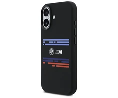 BMW M Silicon Horizontal Line MagSafe dėklas Apple iPhone 17 juodos spalvos
