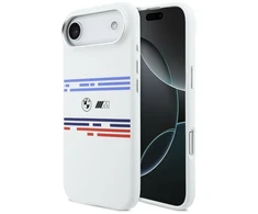 BMW M Silicon Horizontal Line MagSafe Dėklas skirtas Apple iPhone Air baltos spalvos