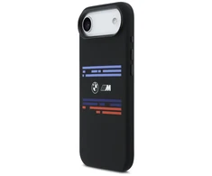 BMW M Silicon Horizontal Line MagSafe dėklas Apple iPhone Air juodos spalvos