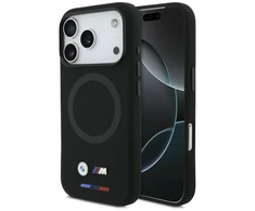 Dėklas BMW M Silicon Logo MagSafe do iPhone 17 Pro juoda