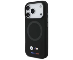 BMW M Silicon Logo MagSafe dėklas Apple iPhone 17 Pro juodos spalvos