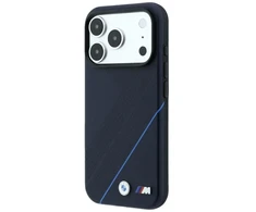 BMW M Tire Track Mėlyna Line MagSafe dėklas, skirtas iPhone 18 Pro / 17 Pro, tamsiai mėlynas