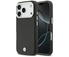 BMW Sign Full Wrapped Metal MagSafe Dėklas skirtas Apple iPhone 17 Pro juodos spalvos