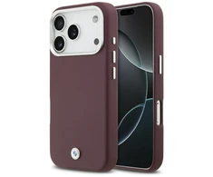 BMW Sign Full Wrapped Metal MagSafe dėklas skirtas Apple iPhone 17 Pro raudonos spalvos