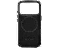 Dėklas Audi A6 Synthetic Leather MagSafe Apple iPhone 17 Pro juodos spalvos