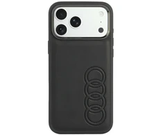 Dėklas Audi TT Synthetic Leather MagSafe do iPhone 18 Pro Max / 17 Pro Max juoda