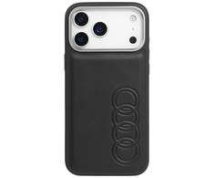 Dėklas Audi TT Synthetic Leather MagSafe skirtas Apple iPhone 17 Pro Max juodos spalvos
