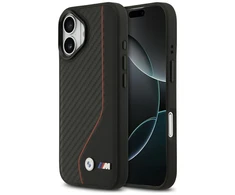 Dėklas BMW M Carbon Line &amp; Logo MagSafe Case for iPhone 17 - Raudona