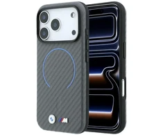 Dėklas BMW M Carbon Printed Ringl MagSafe do iPhone 18 Pro / 17 Pro antracito
