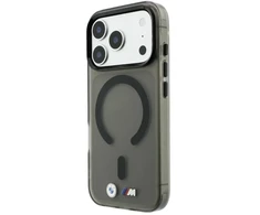 Dėklas BMW M IML Frosted Metal Logo &amp; Trims MagSafe do iPhone 18 Pro / 17 Pro juoda