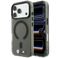 Dėklas BMW M IML Frosted Metal Logo &amp; Trims MagSafe do iPhone 18 Pro / 17 Pro juoda