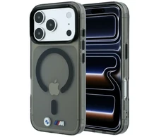 BMW M IML blizgus metalinis logotipas ir apdailos MagSafe dėklas iPhone 18 Pro Max / 17 Pro Max - Juodas
