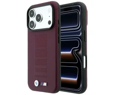 Dėklas BMW M Mėlyna Perfo Metal Logo MagSafe do iPhone 18 Pro / 17 Pro bordinė