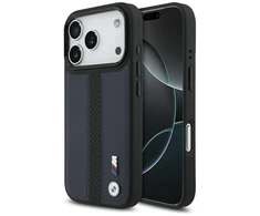 Dėklas BMW M Perskirtasated Stripe Logo MagSafe skirtas Apple iPhone 17 Pro mėlynos spalvos