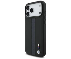 Dėklas BMW M Perskirtasated Stripe Logo MagSafe skirtas Apple iPhone 17 Pro Max mėlynos spalvos