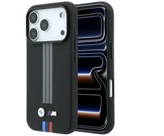 Dėklas BMW M Quadrille Kevlar Anthracite & Tricolor Print Lines MagSafe, skirtas iPhone 18 Pro Max