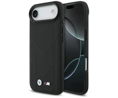 Dėklas BMW M Quilted Logo MagSafe skirtas Apple iPhone 17 Air juodos spalvos