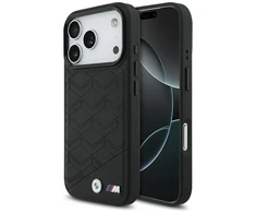 Dėklas BMW M Shape Logo MagSafe skirtas Apple iPhone 17 Pro juodos spalvos