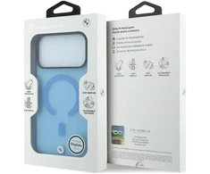 Dėklas BMW Sign Frosted IML &amp; Metal Logo MagSafe Case for iPhone 18 Pro Max / 17 Pro Max - Mėlyna