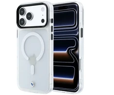 Dėklas BMW Sign Frosted IML &amp; Metal Logo MagSafe Case for iPhone 18 Pro Max / 17 Pro Max - Clear