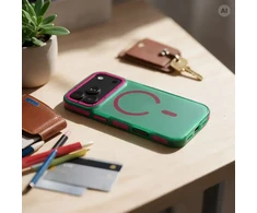 Dėklas Case for iPhone 17 Forcell F-Protect Vivid Premium compatible with MagSafe žalias