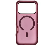 iPhone 18 Pro / 17 Pro dėklas „Forcell F-Protect BumperX Premium", suderinamas su MagSafe, tamsios vyšninės spalvos