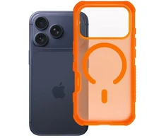 Dėklas, skirtas iPhone 18 Pro / 17 Pro, Forcell F-Protect BumperX Premium, suderinamas su MagSafe, oranžinės spalvos