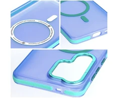Dėklas na Samsung Z Flip 8 5G Forcell F-Protect Vivid Premium zgodne su MagSafe mėlyna 0INT