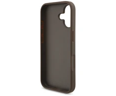 Dėklas Guess 4G Big Logo skirtas Apple iPhone 17 rudos spalvos