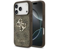 Dėklas Guess 4G Big Logo skirtas Apple iPhone 17 Pro rudos spalvos
