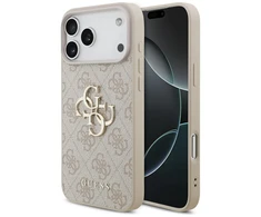 Dėklas Guess 4G Big Logo skirtas Apple iPhone 17 Pro Max rožinės spalvos
