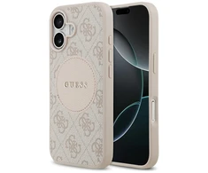 Dėklas Guess 4G Circle Classic Logo MagSafe - Case Apple iPhone 17 pink