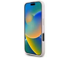 Guess 4G Circle Classic Logo MagSafe iPhone 16 Dėklas - Rožinė