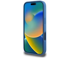 Guess 4G Circle Classic Logo MagSafe dėklas iPhone 16 Pro Max - mėlynas