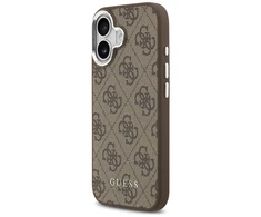 Dėklas Guess 4G Classic Logo MagSafe skirtas Apple iPhone 17 rudos spalvos