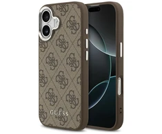Dėklas Guess 4G Classic Logo MagSafe skirtas Apple iPhone 17 rudos spalvos