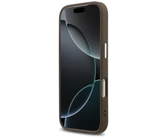 Guess 4G MagSafe dėklas skirtas Apple iPhone 17 Pro rudos spalvos