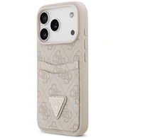 Dėklas Guess 4G Double Card Triange do iPhone 18 Pro / 17 Pro rožinė