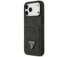 Dėklas Guess 4G Double Card Triangle do iPhone 18 Pro Max / 17 Pro Max juoda