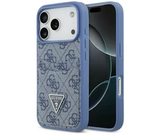 Dėklas Guess 4G Double Card Triange do iPhone 18 Pro / 17 Pro mėlyna