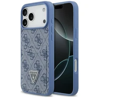 Dėklas Guess 4G Double Card Triange do iPhone 18 Pro Max / 17 Pro Max mėlyna