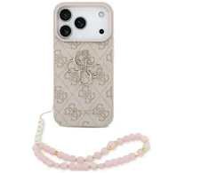 Dėklas Cg Mobile Sas Guess 4G Strap 4G Classic Logo case for Iphone 18 Pro / 17 Pro pink
