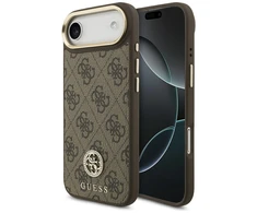 Dėklas Guess 4G Strass Logo MagSafe Case for iPhone Air - Brown