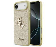 Guess Fixed Glitter Big 4G - dėklas skirtas Apple iPhone Air auksinis
