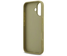 Dėklas Guess Fixed Glitter Big 4G skirtas Apple iPhone 17 aukso spalvos